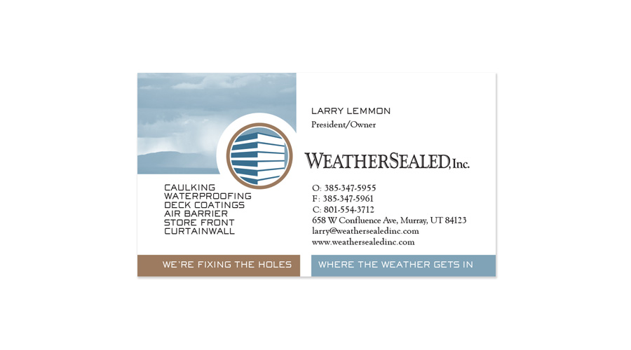 WeatherSealed business card